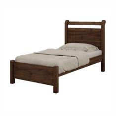 Cama Solteiro Petrópolis Móveis Valverde Cor Canion