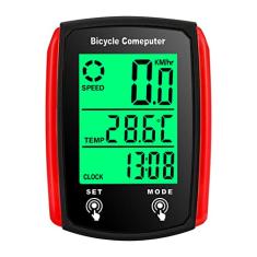 computr de bicicleta,Computr de bicicleta com fio 19 funções velocímetro de bicicleta odômetro à prova d'água computr de bicicleta com luz de fundo