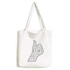 LGBT Bolsa de compras com bandeira de arco-íris Great Art Deco, bolsa de compras casual