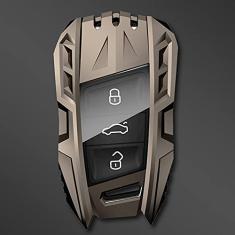TPHJRM Capa da chave do carro em liga de zinco, capa da chave, adequada para Volkswagen Magotan Passat B8 CC Skoda Superb A7 2017 2018 2019 2020