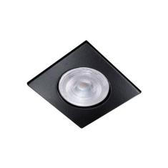 Luminária Spot Embutir Quadrado 01 Lamp E27 Preto - 5001 Pt - Attena I