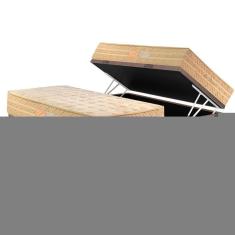 Conjunto Box Baú Solteiro: Colchão Molas Paropas Ensacadas Star Dream + Base Crc Courano Clean