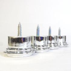 Pé Preto Pra Sofá 3,5 Cm De Altura Largura 5cm (kit Com 4)