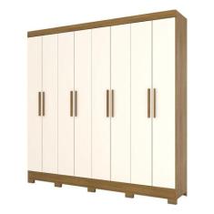 Guarda Roupa Casal Toscano Nature Off White - Briz Móveis