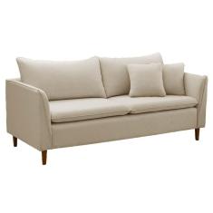 Sofá Living Kassia 2 Lugares 2,04m Bege Lansofbr