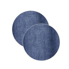 Sousplat estampa Jeans impressa tecido Microfibra - NSW, 2 Peças, com 