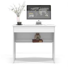 Escrivaninha vitória 1 gaveta office para computador 2 cores - Pr Pain