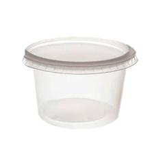 Pote Redondo Com Tampa Prafesta 200Ml 24Und