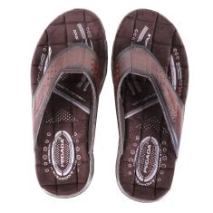 Chinelo Couro Pegada Perfuros Masculino-Masculino