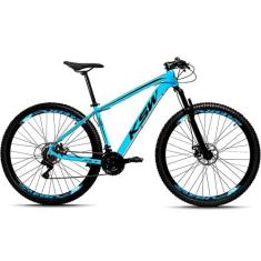 Bicicleta Aro 29 Ksw 27 Marchas Freio Hidráulico e Trava/K7, Azul, Pre