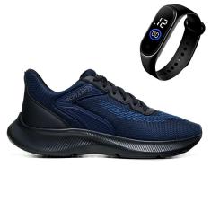 Tênis Esporte Adventure Com Cardarço Ajustável + Relógio Masculino Digital-Masculino