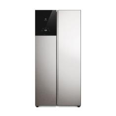 Geladeira Electrolux Frost Free Inverter 431L AutoSense Bivolt Side by Side Cor Inox Look (ES40S)