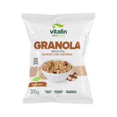Granola Sem Glúten Quinoa Com Castanha 200G - Vitalin