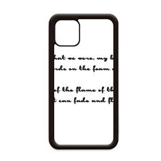 Capa Poetry were We Only White Birds para iPhone 11 Pro Max para Apple Mobile Case Shell