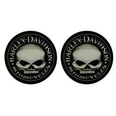 Par de Porta Copos MDF Harley Davidson Skull