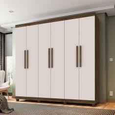 Guarda Roupa Casal 6 Portas 3 Gavetas Berlim - Lanza
