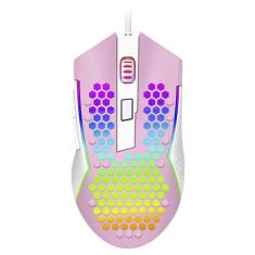 Mouse Gamer Redragon M987Pw Reaping Elite Rgb Rosa Branco