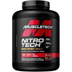 Muscletech Nitro Tech 100% Whey Gold (2 51Kg) - Sabor Double Rich Chocolate Muscle Tech