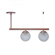 Infinitylux Lustre Bola 35x58X15 2 Lampada Bivolt REF 18 Rosê