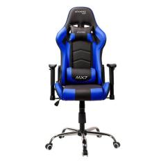 Cadeira Gamer Mx7 Giratoria Preto/Azul - Mymax