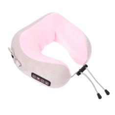 Massageador De Pescoço Lombar Recarregável Alivia Dores Promove Circulação Sanguínea Relaxamento Físico Mental Massagem Cervical (Rosa)