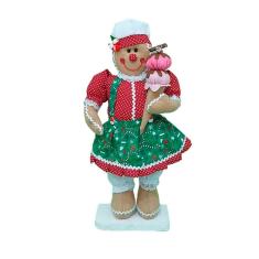 Boneco Natal Biscoito Natalina 50cm