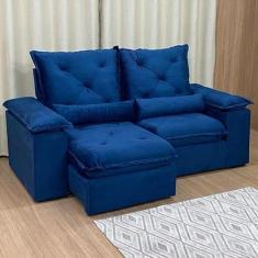 Sofá Retrátil e Reclinável Confortável com 1,60m de Largura e Abertura