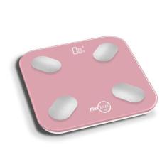 Balança Digital Smart Corporal Bioimpedancia App Rosa - DRAIK