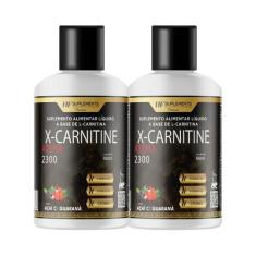 2x x-carnitine 2300 cromo 480ml acai guarana hf suplements
