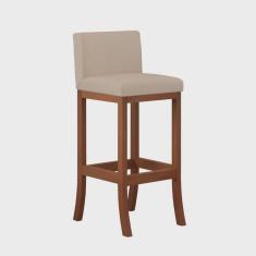 Banqueta Alta em Madeira Maciça Berlim ccs Interiores