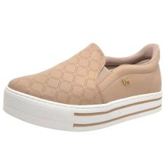 Tênis Feminino Slip On Casual Microfuros  Via Marte