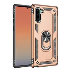 SORAKA Capa para Samsung Galaxy Note10 com suporte de anel capa protetora para Samsung Galaxy Note10 5G capa traseira de policarbonato rígido com placa de metal para suporte magnético de telefone