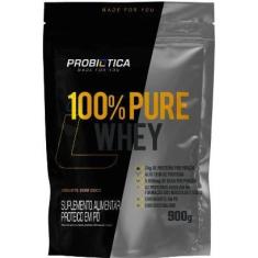 WHEY 100% PURE 900G REFIL PROBIÓTICA - Proteína Concentrada do Soro do