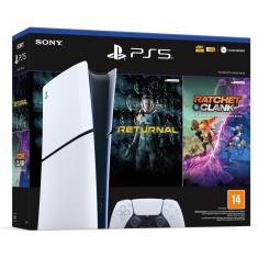 Console PlayStation 5 Slim, SSD 1TB, Edição Digital, Branco + 2 Jogos - Sony