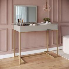 Escrivaninha Penteadeira Organizadora Estilo Industrial com 1 Gaveta e