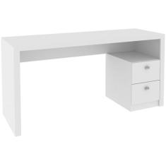 Mesa para Escritório 2 Gavetas ME4130 Tecnomobili, Branco