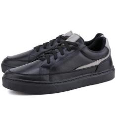 Tênis Casual em Couro Masculino Mr. Gutt Branco-Masculino