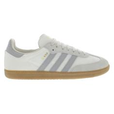 adidas Samba OG Tênis masculino, branco/cinza dois/alumínio, tamanho 34