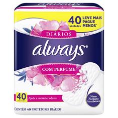 Protetor Diário Always Com Perfume - 40 unidades