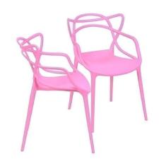 Kit 2 Cadeiras para Sala de Estar Solna OR Design Rosa
