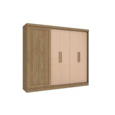 Guarda Roupa Casal Flex 5 Portas e 4 Gavetas N564 Nogueira/Macadamia - Kappesberg