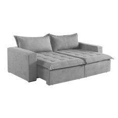 Sofá Cama 4 Lugares Retrátil e Reclinável M-184 Veludo Martins