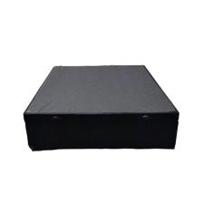 Cama Box Baú Casal Suede Preto