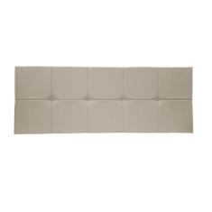 Painel Cabeceira De Casal King 190cm Para Cama Box Nina Suede Bege - D