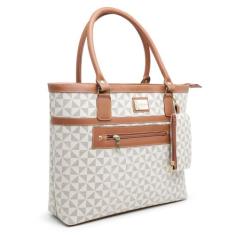 Bolsa Feminina Sacola Com Porta Moedas - Gouveia Costa, Bege