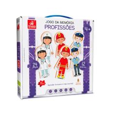 Jogo da Memória - Profissões - Madeira - 2013 - Brincadeira De Criança