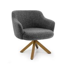 Poltrona jade linho mescla c-469 base gi - Domi