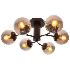 Plafon Taschibra Neutrons Preto 6xe27 Bivolt