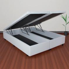Cama Box Baú King 193x203cm em Courino