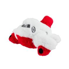 Avião Branco Vermelho 28Cm - Pelúcia